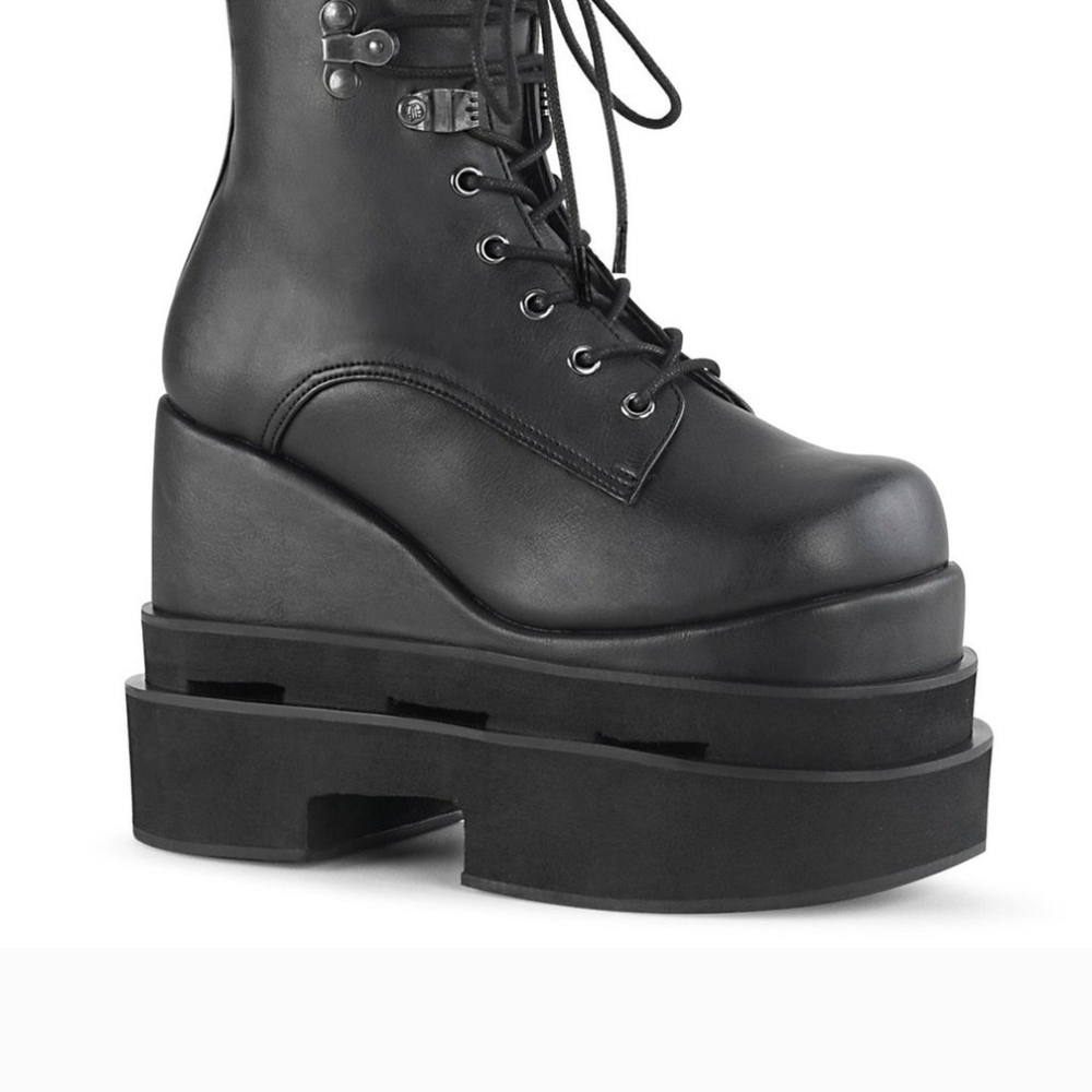 Demonia Eternal Darkness Black Platform Gothic Boots